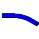 Conduit Elbow 45 without Fittings EMT