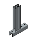 PS 820 12 Thru 36 Heavy Duty Bracket (Slots Up and Down)